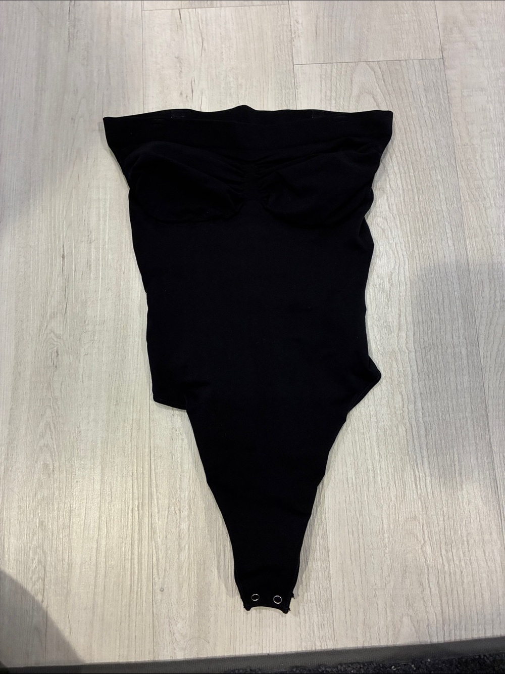 Amazon Black Strapless One-Piece Shapewear Bodysuit